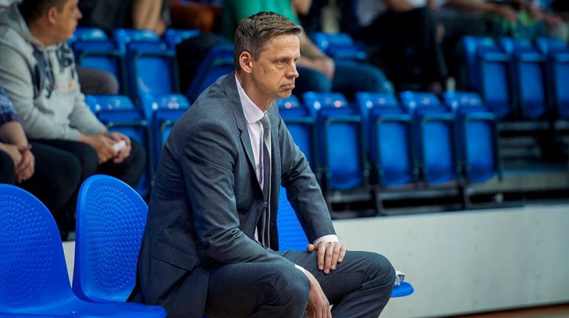 "Ventspils" treneris Kārlis Muižnieks
Foto: Renārs Koris