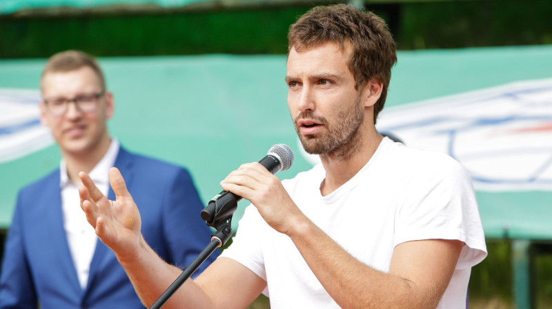 Ernests Gulbis atgriežas uz "Grand Slam" skatuves
Foto: Kaspars Volonts