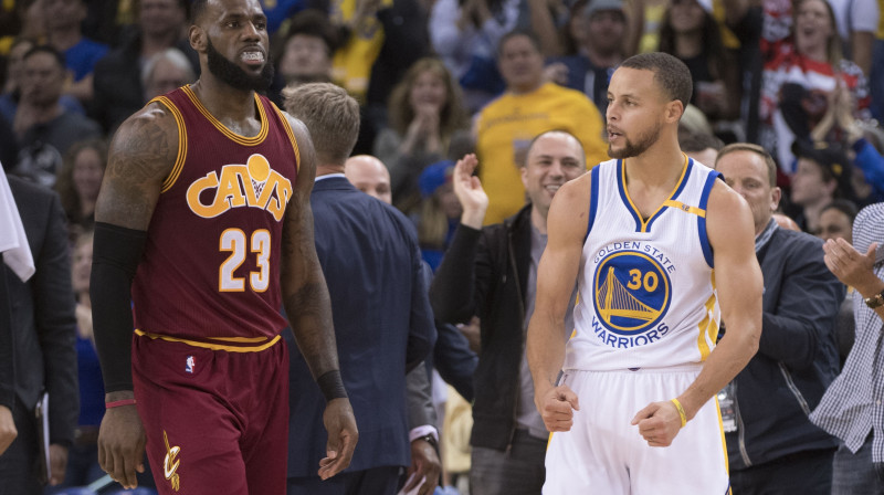 Lebrons Džeimss un Stefens Karijs
Foto: USA Today Sports / Scanpix