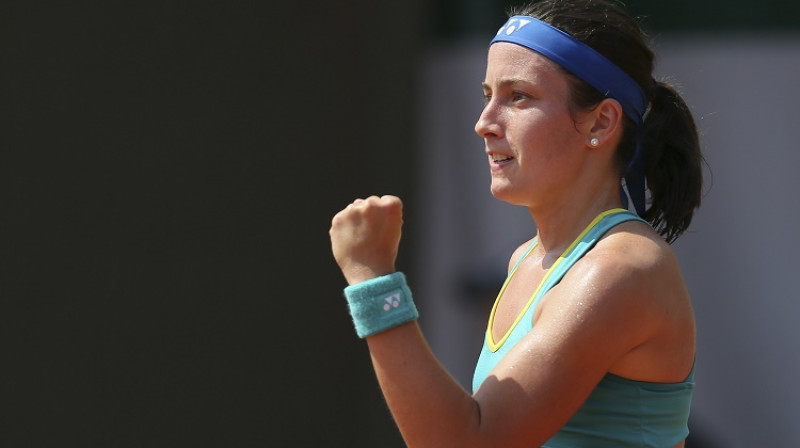 Anastasija Sevastova 2017. gada 1. jūnijā Parīzē
Foto: AP/Scanpix