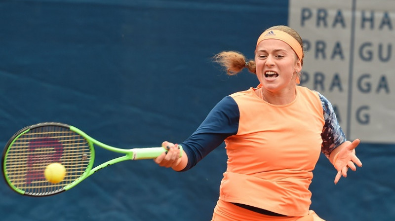 Aļona Ostapenko: ceļš uz pirmo "Grand Slam" astotdaļfinālu vaļā
Foto: AFP/Scanpix