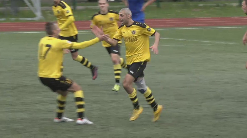 Vugars Askerovs pēc vārtu guvuma