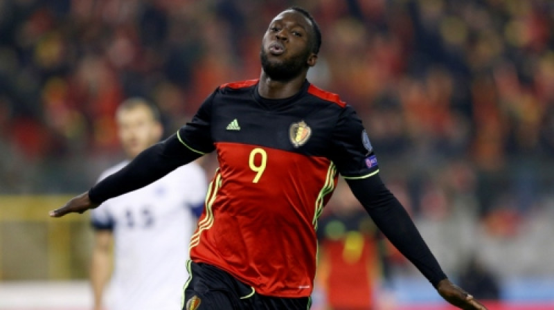 Romelu Lukaku svin vārtus pret Igauniju
Foto: Reuters/Scanpix