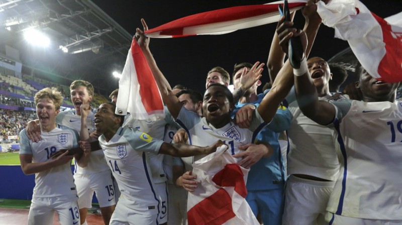 Anglijas triumfs nozīmē, ka šis ir trešais U-20 turnīrs pēc kārtas, kad Eiropas izlase uzvar
Foto: EPA/Scanpix