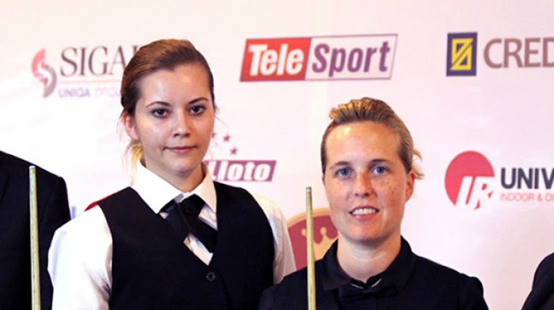 Anna Prisjažņuka (Latvija) un Vendija Jansa (Beļģija). Foto: ebsa.tv