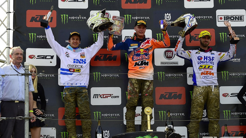 Jonass uz augstākā pjedestāla pakāpiena Krievijā
Foto: mxgp.com