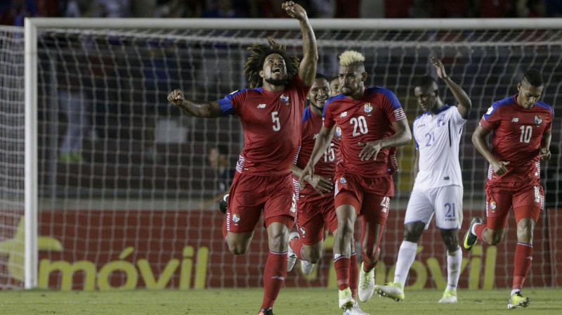 Panamietis Romāns Toress svin rezultāta izlīdzināšanu (2:2) spēles 90. minūtē
Foto: Arnulfo Franco/TT NYHETSBYRÅN/AP/Scanpix