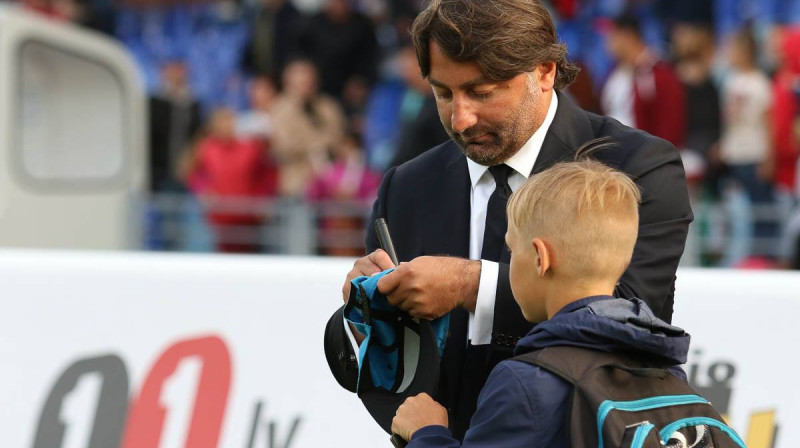 Tamaz Petija pēc Kurzemes derbija
Foto: Martins Silis