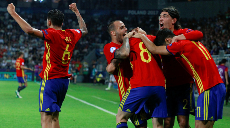 Spānijas U21 futbola izlase
Foto: Kacper Pempel/Reuters/Scanpix