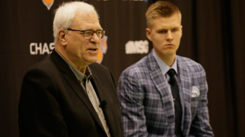 Fils Džeksons un Kristaps Porziņģis
Foto: si.com