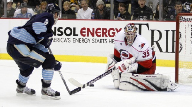 Džastins Pīterss Karolīnas "Hurricanes" formā
Foto: AFP/Scanpix