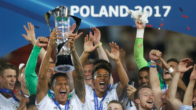 Vācijas izlase - Euro U21 čempione
Foto: Kacper Pempel/Reuters/Scanpix