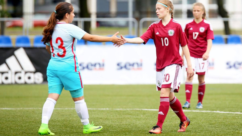 U17 izlases līdere Paula Linda Liniņa (#10)
Foto: Nora Krevņeva-Baibakova