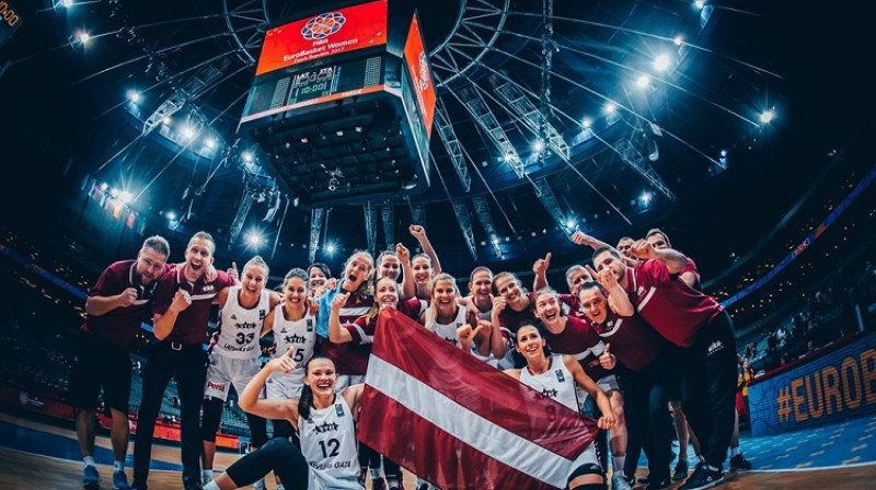 Latvijas sieviešu basketbola valstsvienība: vēsturiska ceļazīme uz Spāniju
Foto: fiba.com