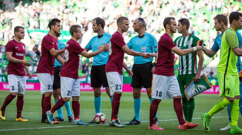 "Ferencváros" pret "Jelgavu"
Foto: Raitis Supe