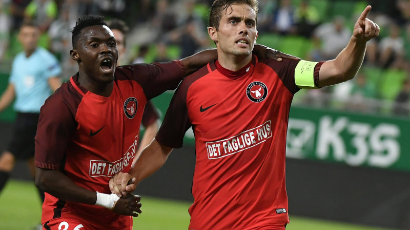 Jakobs Poulsens (pa labi) 
Foto: Tibor Illyes/EPA/Scanpix