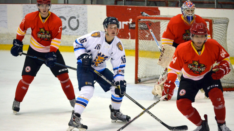 HS "Rīga" pret "Kunlun Red Star Junior"
Foto: https://twitter.com/hsrigahockey