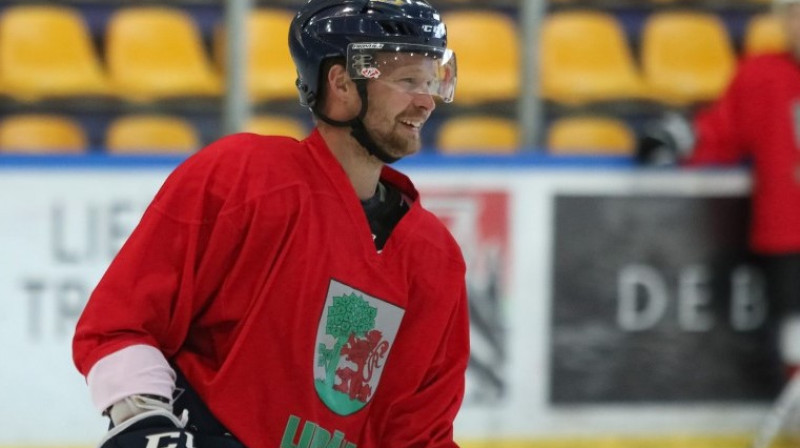 Bruno Zabis "HK Liepāja" treniņnometnē
Foto: HK Liepāja