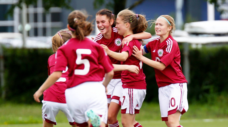 Latvijas U17 meiteņu izlase
Foto: Nora Krevņeva-Baibakova