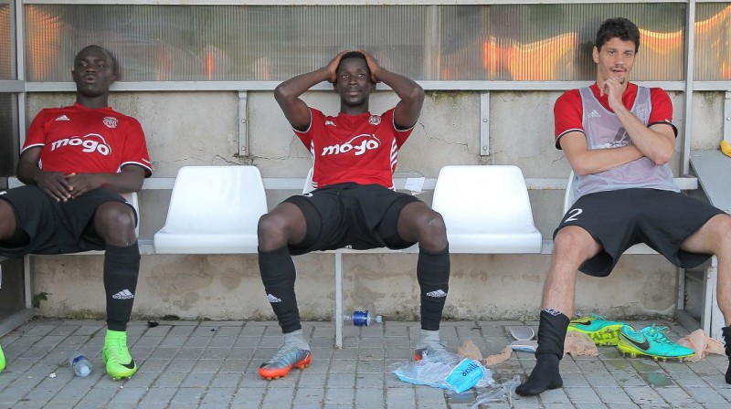 "Liepājas" aizsargi šokā pēc zaudējuma divu spēļu summā
Foto: fksuduva.lt