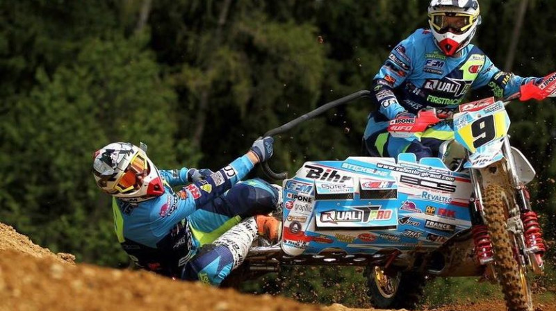 Žirū un Mucenieka ekipāža
Foto: WSC Sidecarcross