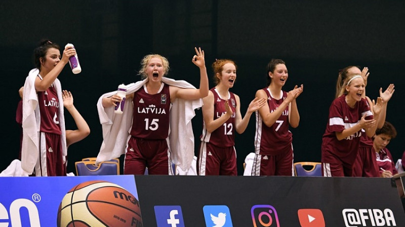 Latvijas U16 meitenes: pirmā uzvara Eiropas čempionātā Buržā
Foto: FIBA