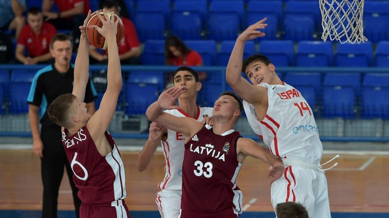 Roberts Bērziņš un Daniels Gersons
Foto: FIBA