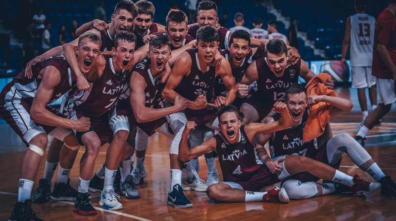 Latvijas U16 valstsvienība 2017 
Foto: FIBA