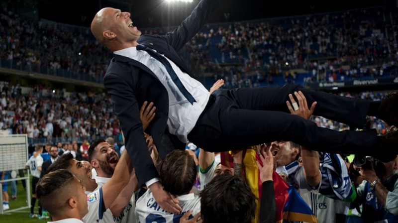 Zinedins Zidāns pēc pēdējās ''La Liga'' spēles
Foto: EPA/Scanpix
