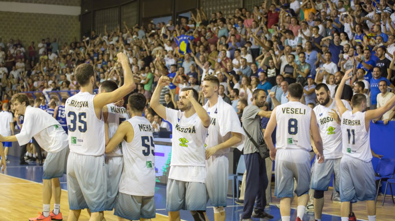 Kosovas basketbola izlases prieki
Foto: FIBA