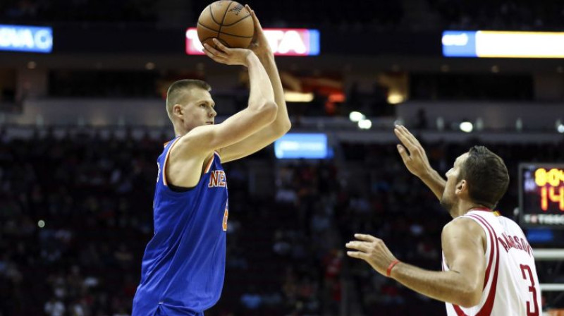Kristaps Porziņģis spēlē pret "Rockets"
Foto: USA Today Sports/Scanpix