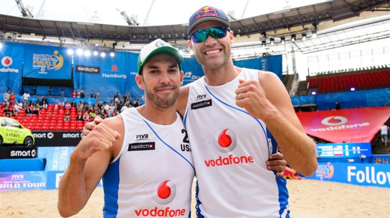 Niks Lusena un Fils Dalhauzers
Foto: FIVB