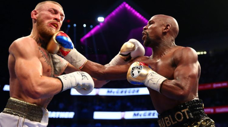 Konors Makgregors cīņā pret Floidu Meivezeru
Foto: USA Today Sports/Scanpix