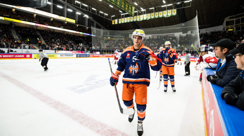 Tamperes "Tappara" liksmo pēc vārtu guvuma
Foto: http://www.championshockeyleague.com
