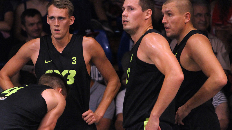 "Rīga Ghetto Basket" zaudē Slovēnijas komandai.
Foto: Renārs Buivids