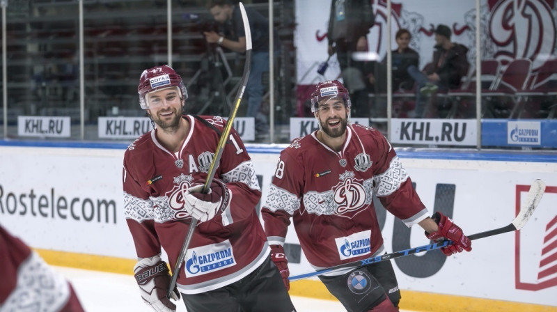 Tīdžejs Galjardi un Lūkass Lesio 
Foto: Dinamo Rīga