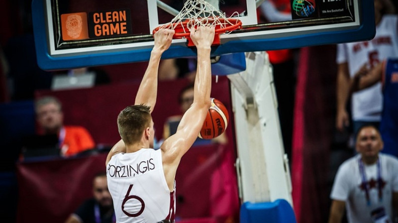 Kristaps Porziņģis: 28 punkti uzvarā pār Turciju
Foto: FIBA