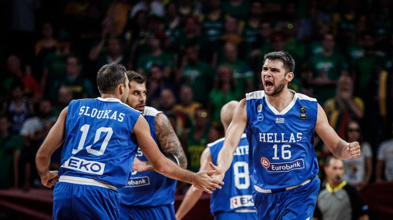 Grieķijas izlases basketbolisti
Foto: FIBA