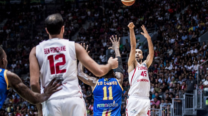 Tunisija pret Kongo Demokrātisko Republiku
Foto: FIBA