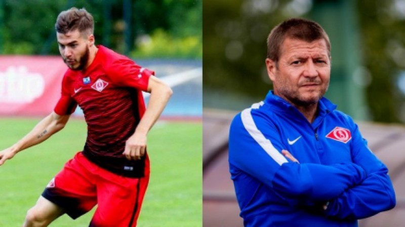 Jevgeņijs Kozlovs un Jozefs Vukušičs
Foto: synottipvirsliga.lv