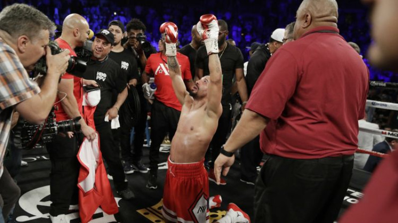 Andrē Vords pēc savas iepriekšējās cīņas
Foto: AP/Scanpix