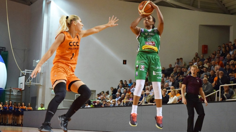 Elīna Dikeulaku un Fijonda Ficdžeralde
Foto: basketligakobiet.pl