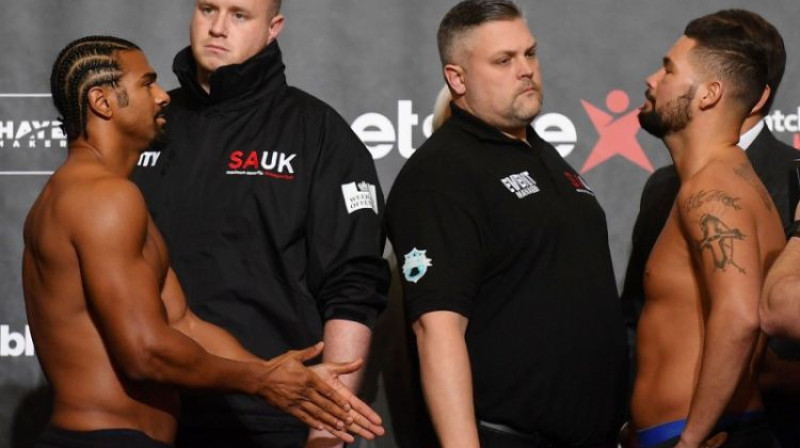 Deivids Hejs un Tonijs Beljū
Foto: AFP/Scanpix