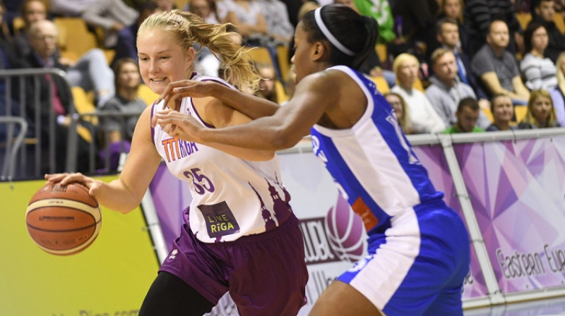 Kate Krēsliņa 29. septembra spēlē pret "Dynamo Moscow"
Foto: Romāns Kokšarovs, f64