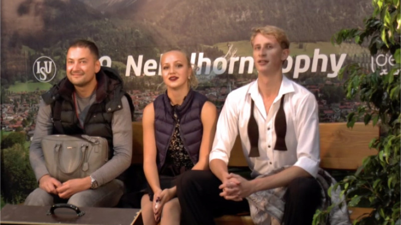 Olga Jakušina un Andrejs Ņevskis noslēdz olimpisko atlasi
Foto: Nebelhorn Trophy