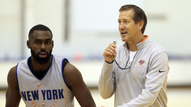 Džefs Hornačeks "Knicks" treniņā
Foto: AP/Scanpix