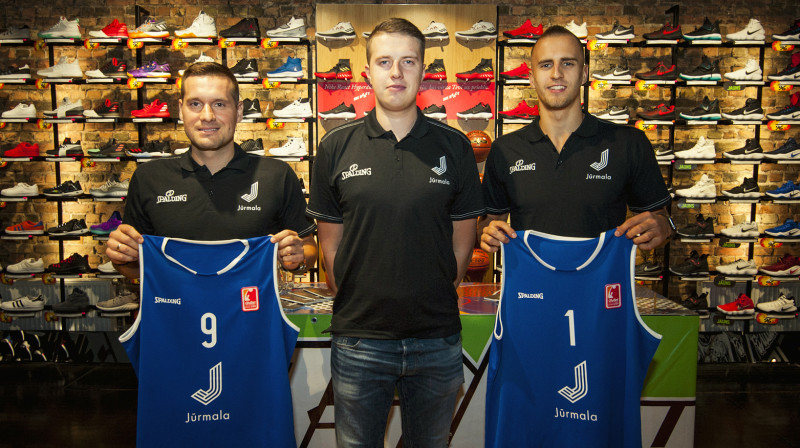 Edgars Jeromanovs, Mārtiņš Gulbis un Haralds Kārlis 
Foto: Renārs Koris / BK Jūrmala