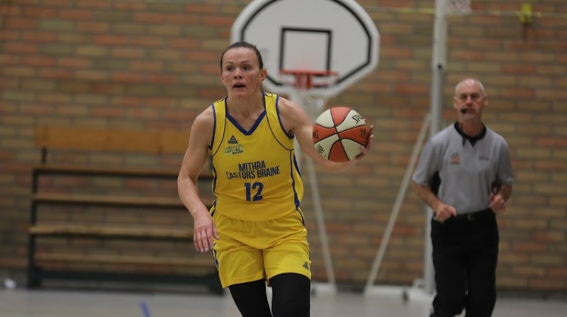 Anete Šteinberga spēlē pret "Deerlijk"
Foto: basketfeminin.com