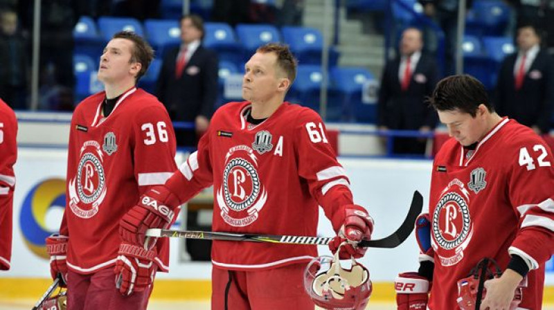 Maksims Afinogenovs 38 gadu vecumā joprojām ir komandas līderis
Foto: hcvityaz.ru