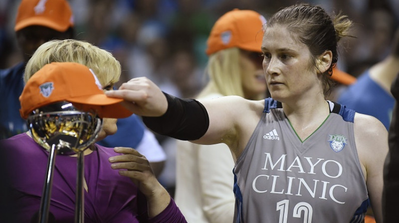 "Lynx" saspēles vadītāja Linsija Veilena: četrkārtēja WNBA čempione
Foto: Scanpix